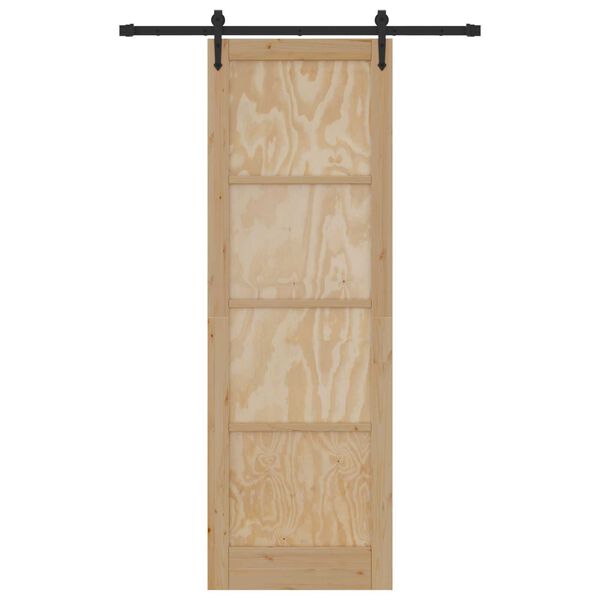 vidaXL Συρόμενη Πόρτα ORKDAL Καφέ 78 x 232 cm Μασίφ ξύλο πεύκου