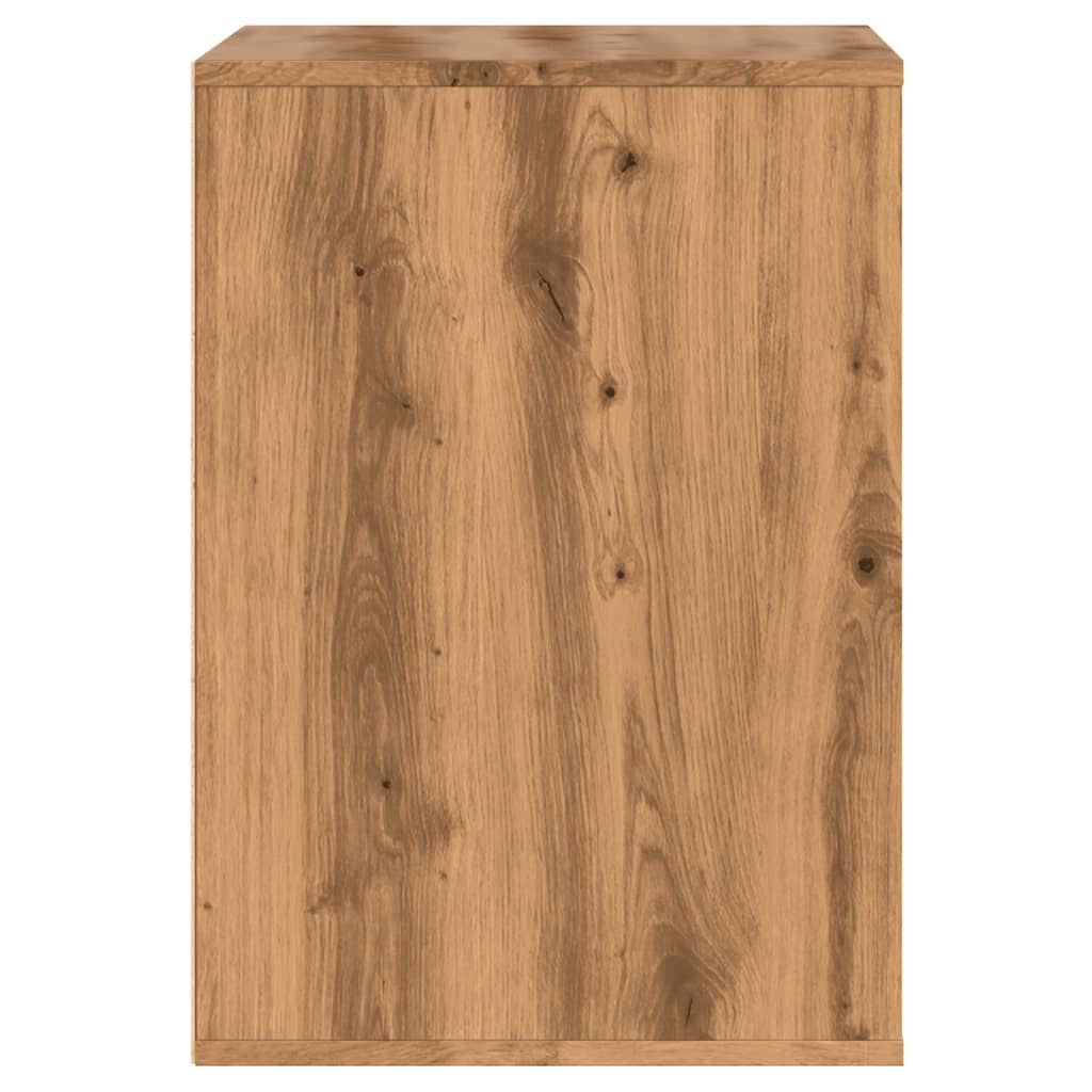 vidaXL Συρταριέρα Γωνιακή Αρτισιανή Δρυς 60x41x58 εκ. Επεξεργ. Ξύλο