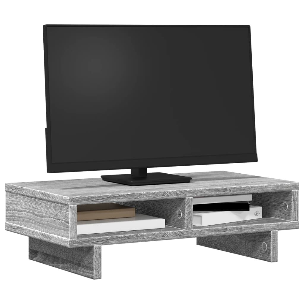 vidaXL Βάση Οθόνης Γκρι Sonoma 50x27x15 εκ. από Επεξεργασμένο Ξύλο