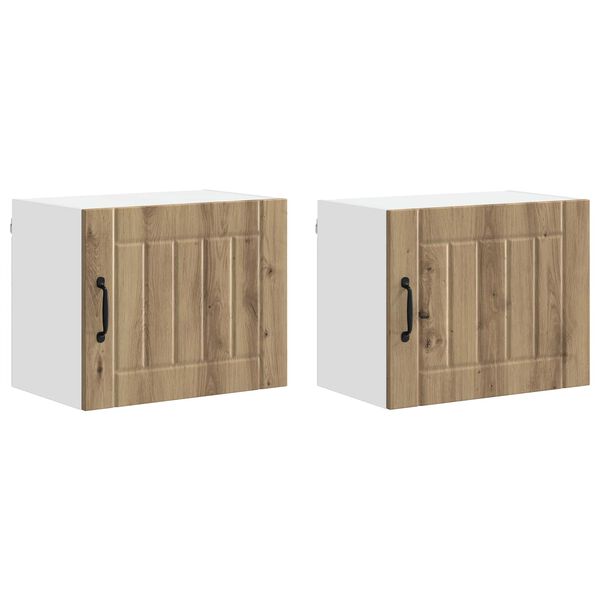 vidaXL &Nu;&tau;&omicron;&upsilon;&lambda;ά&pi;&alpha; &Kappa;&omicron;&upsilon;&zeta;ί&nu;&alpha;&sigmaf; 2 pcs Artisan Oak 50 x 31 x 40 &epsilon;&kappa;.