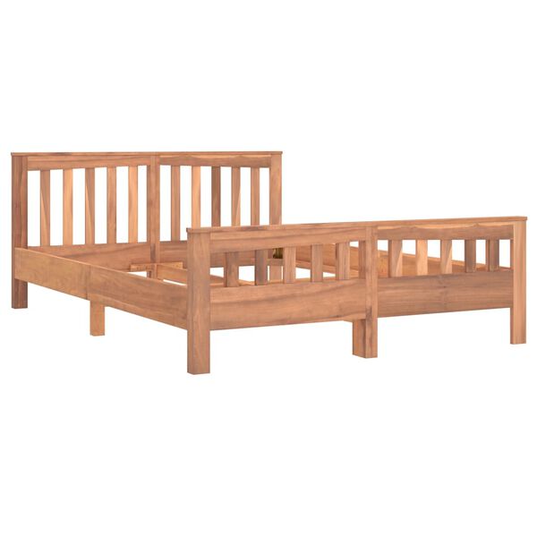vidaXL Πλαίσιο Κρεβατιού 140 x 200 εκ. από Μασίφ Ξύλο Teak
