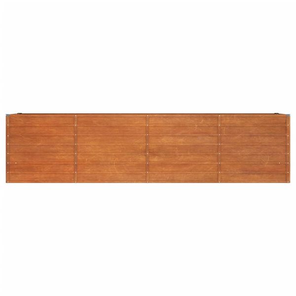 vidaXL Ζαρντινιέρα Σκουριασμένο 320x80x77 εκ. Ατσάλι Σκληρυθέν Αέρα