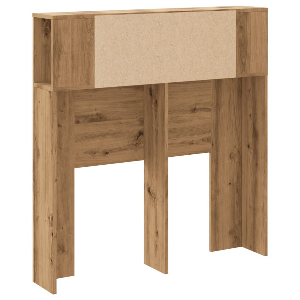 vidaXL Ντουλάπι κεφαλάρι Δρυς τεχνίτης 100x19x104,5 cm