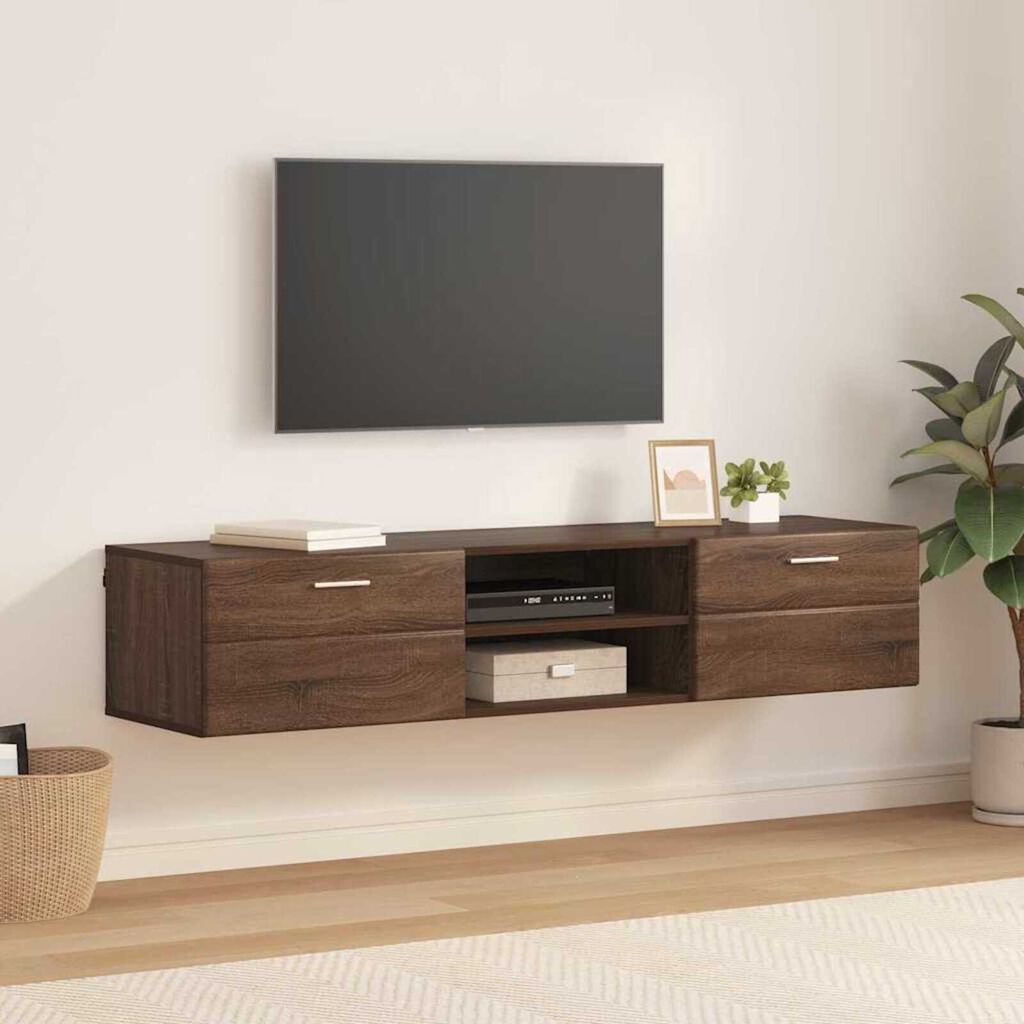 vidaXL Ντουλάπι TV Καφέ δρυς 150 x 39 x 30 εκ Επεξεργασμένο ξύλο