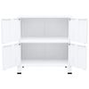 vidaXL Αρχειοθήκη Βιομηχανικού Στιλ Λευκή 75 x 40 x 80 εκ. Ατσάλινη