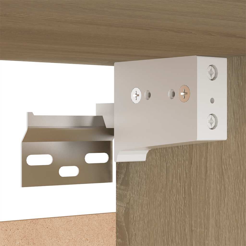 vidaXL Έπιπλα Τηλεόρασης 2 τεμ. Δρυς 30,5x30x60 εκ. από Επεξ. Ξύλο