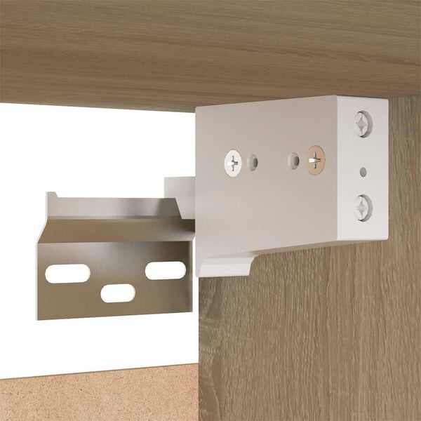 vidaXL Έπιπλα Τηλεόρασης 2 τεμ. Δρυς 30,5x30x60 εκ. από Επεξ. Ξύλο