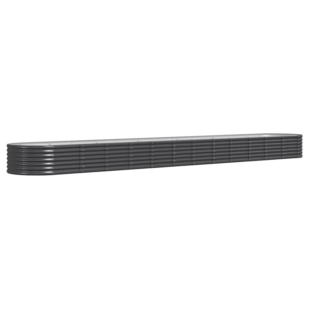 vidaXL Ζαρντινιέρα Ανθρακί 512x80x36 εκ Ατσάλι με Ηλεκτρ. Βαφή Πούδρας