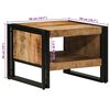 vidaXL Τραπεζάκι σαλονιού 50x50x38 cm Στερεό ακατέργαστο ξύλο Mango
