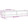 vidaXL Ζαρντινιέρα 180x31x31 εκ. από Μασίφ Ξύλο Ψευδοτσούγκας