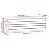 vidaXL Κουτί Αποθήκευσης 109x36,5x33 εκ από Μασίφ Ξύλο Πεύκου