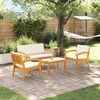 vidaXL Σετ μπιστρό 4 pcs Καφέ 75 x 45 x 38 εκ. Μασίφ ξύλο ακακίας