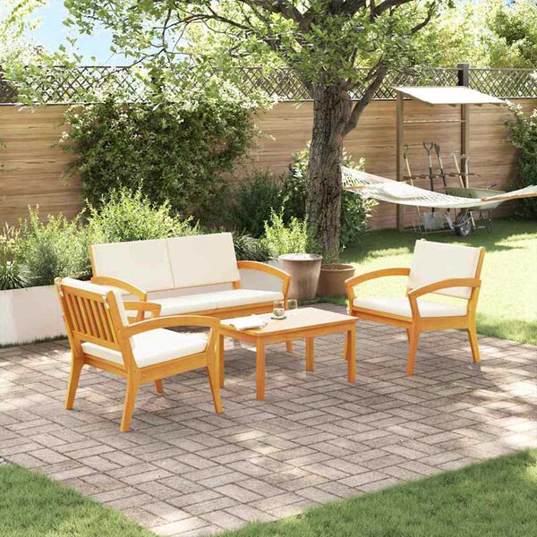 vidaXL Σετ μπιστρό 4 pcs Καφέ 75 x 45 x 38 εκ. Μασίφ ξύλο ακακίας