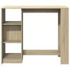 vidaXL Τραπέζι Κονσόλα με Ράφι Sonoma Δρυς 124x46x103,5 εκ Επεξ. Ξύλο