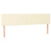 vidaXL Πλαίσιο Κρεβατιού χωρίς στρώμα Κρεμ 120x190 εκ.Συνθ. Δέρμα