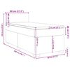 vidaXL &Kappa;&rho;&epsilon;&beta;ά&tau;&iota; Boxspring &mu;&epsilon; &Sigma;&tau;&rho;ώ&mu;&alpha; &Sigma;&kappa;&omicron;ύ&rho;&omicron; &Pi;&rho;ά&sigma;&iota;&nu;&omicron; 80x200 &epsilon;&kappa;. &Beta;&epsilon;&lambda;&omicron;ύ&delta;&iota;&nu;&omicron;