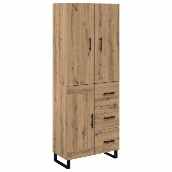 vidaXL Highboard &mu;&epsilon; &sigma;&upsilon;&rho;&tau;ά&rho;&iota; 2 pcs Artisan Oak 69,5 x 34 x 180 &epsilon;&kappa;.