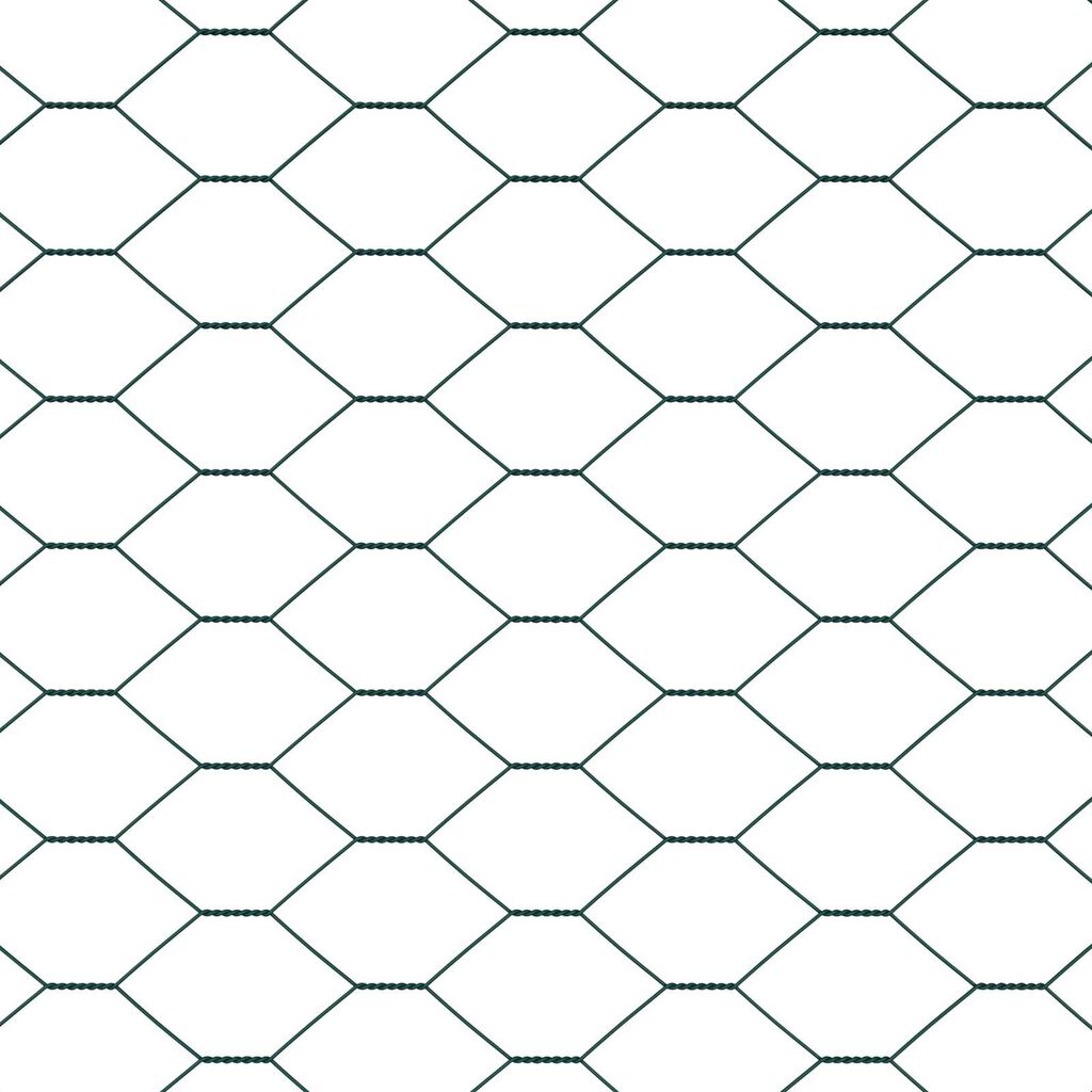 Hexagon Φράκτης vidaXL Πράσινος 0.5x10 μ Χάλυβας