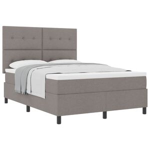 vidaXL &Kappa;&rho;&epsilon;&beta;ά&tau;&iota; &mu;&epsilon; &epsilon;&lambda;&alpha;&tau;ή&rho;&iota;&alpha; &mu;&epsilon; &sigma;&tau;&rho;ώ&mu;&alpha; Taupe 140 x 200 cm ύ&phi;&alpha;&sigma;&mu;&alpha;