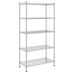 vidaXL &Rho;&alpha;&phi;&iota;έ&rho;&alpha; &Alpha;&pi;&omicron;&theta;ή&kappa;&epsilon;&upsilon;&sigma;&eta;&sigmaf; 5 &Epsilon;&pi;&iota;&pi;έ&delta;&omega;&nu; &Chi;&rho;&omega;&mu;έ 90 x 35 x 180 &epsilon;&kappa;. 250 &kappa;&iota;&lambda;ά