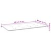 vidaXL Μαξιλάρι Πάγκου Κήπου Κρεμ 120x50x3 εκ. Ύφασμα Oxford