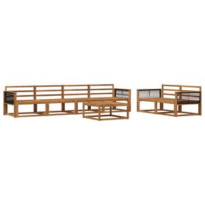 vidaXL &Sigma;&epsilon;&iota;&rho;ά &Kappa;&alpha;&nu;&alpha;&pi;έ &Epsilon;&xi;&omega;&tau;&epsilon;&rho;&iota;&kappa;&omicron;ύ 7 pcs &Phi;&upsilon;&sigma;&iota;&kappa;ό &Sigma;&tau;&epsilon;&rho;&epsilon;ό &Xi;ύ&lambda;&omicron; &Alpha;&kappa;&alpha;&kappa;ί&alpha;&sigmaf;