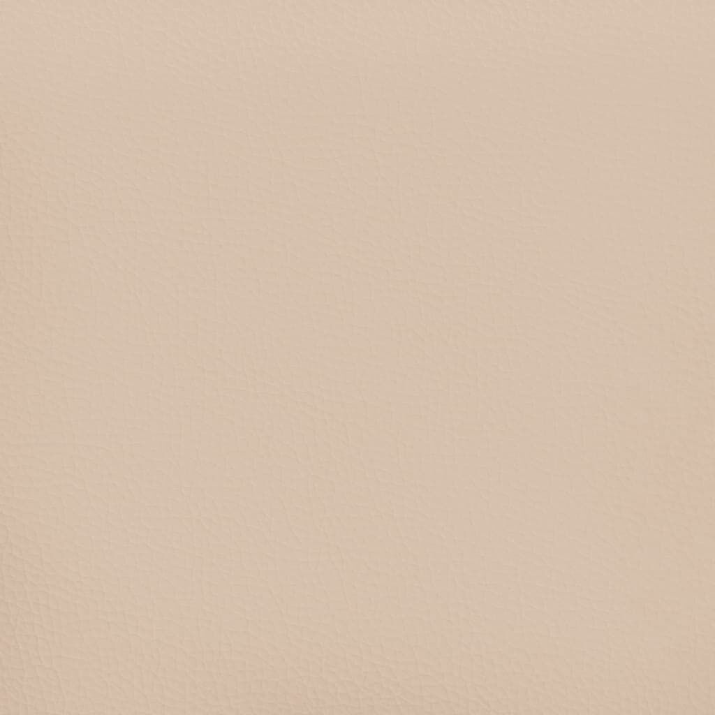 vidaXL Στρώμα με Pocket Springs Καπουτσίνο 140x200x20 εκ. Συνθ. Δέρμα