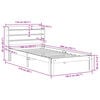 vidaXL Σκελετός Κρεβατιού με Κεφαλάρι Χωρίς Στρώμα Λευκό 100x200 εκ.