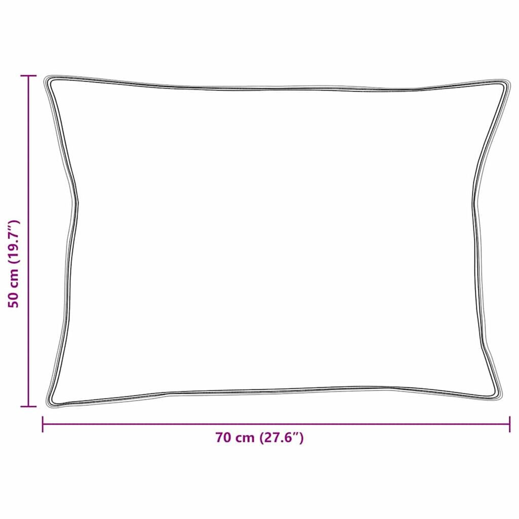vidaXL Σετ Κουβέρτας με μαξιλάρι 2 pcs Λευκό 140 x 220 cm Πούπουλο