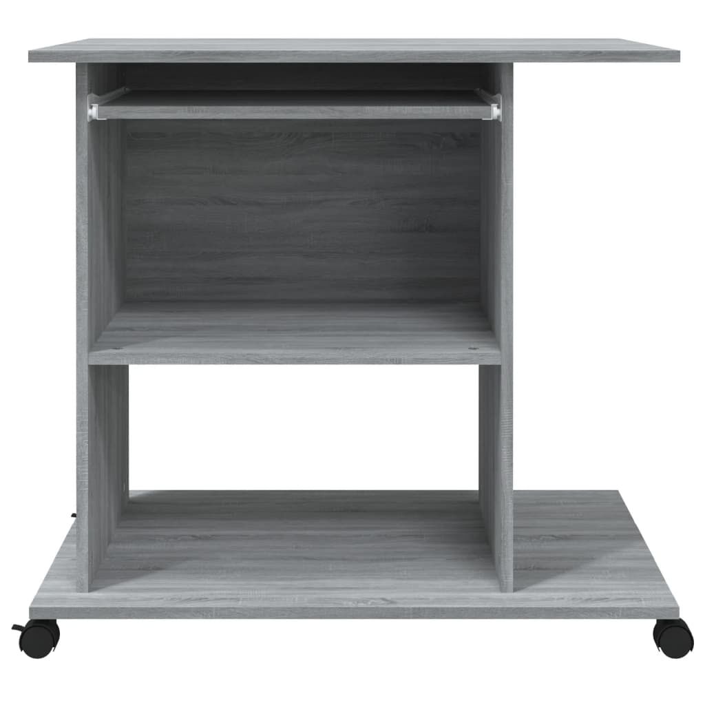 vidaXL Γραφείο Υπολογιστή Γκρι Sonoma 80x50x75 εκ. Επεξεργασμένο Ξύλο
