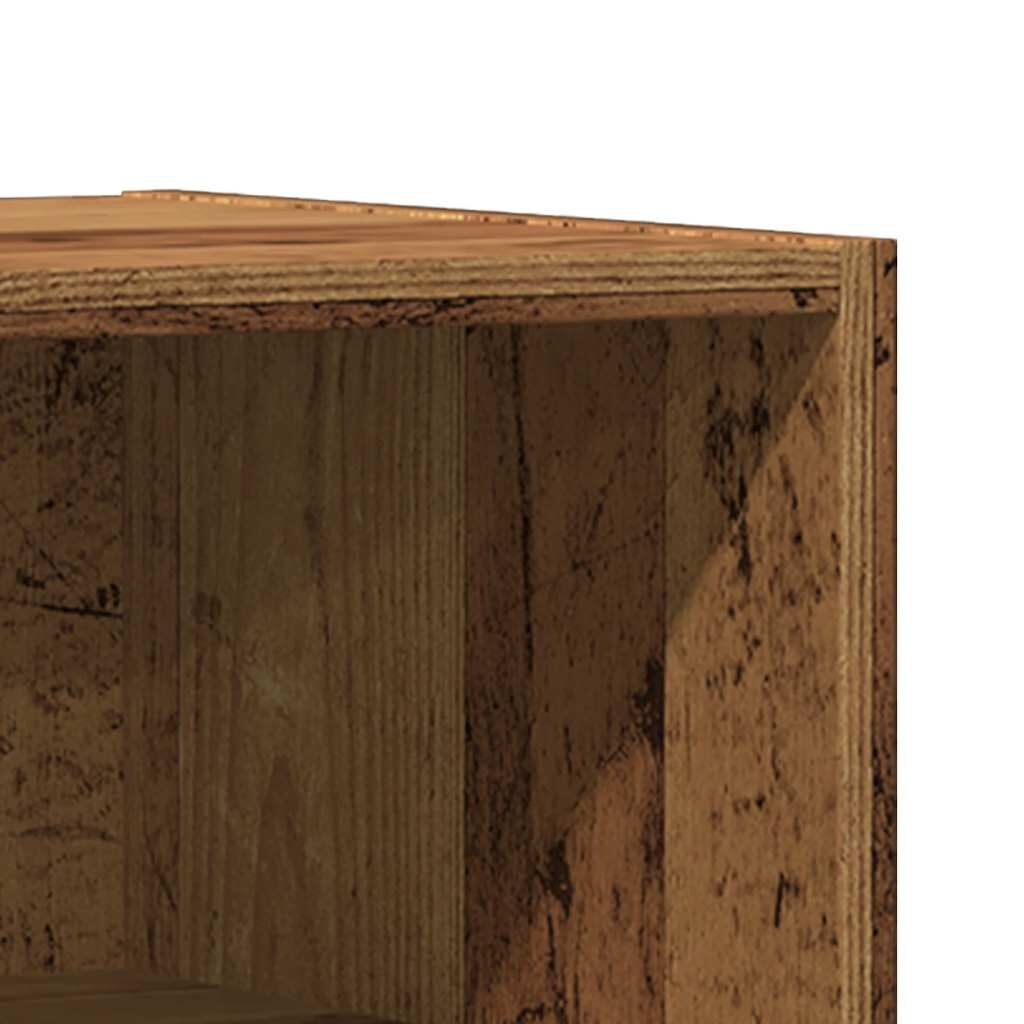 vidaXL ντουλάπι κομοδίνου Παλιό ξύλο 40x30x50 cm Κατασκευασμένο ξύλο