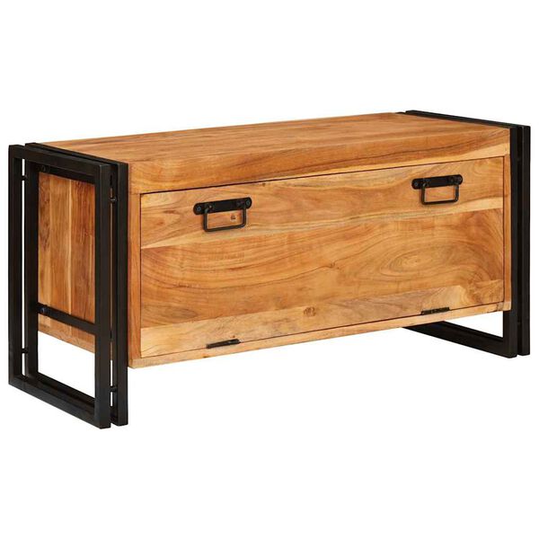 vidaXL Ντουλάπα Παπουτσιών Καφέ 90 x 38 x 45 εκ. Μασίφ ξύλο ακακίας