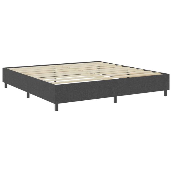 vidaXL Πλαίσιο Κρεβατιού Boxspring Γκρι 200 x 200 εκ. Υφασμάτινο