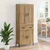 vidaXL Highboard &mu;&epsilon; &sigma;&upsilon;&rho;&tau;ά&rho;&iota; 2 pcs Artisan Oak &Epsilon;&pi;&epsilon;&xi;&epsilon;&rho;&gamma;&alpha;&sigma;&mu;έ&nu;&omicron; &xi;ύ&lambda;&omicron;