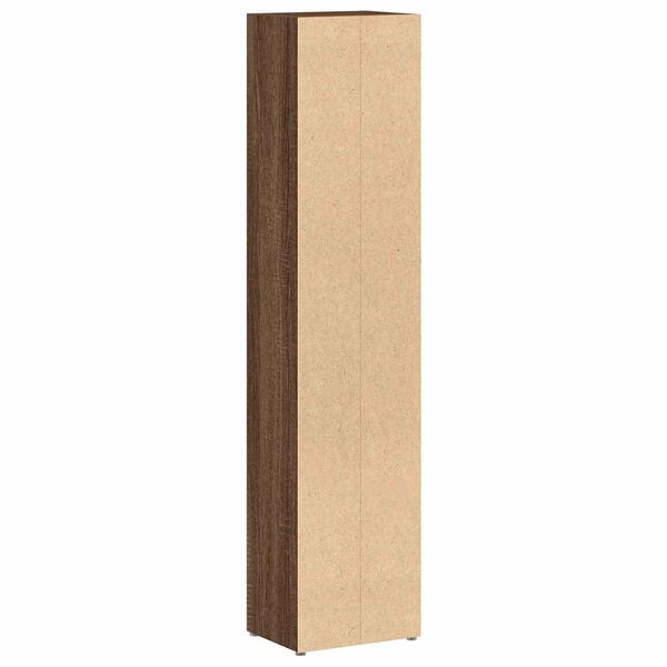 vidaXL Ντουλάπια CD 2 τεμ. Καφέ δρυς 21x16x93,5 εκ Επεξεργασμένο Ξύλο