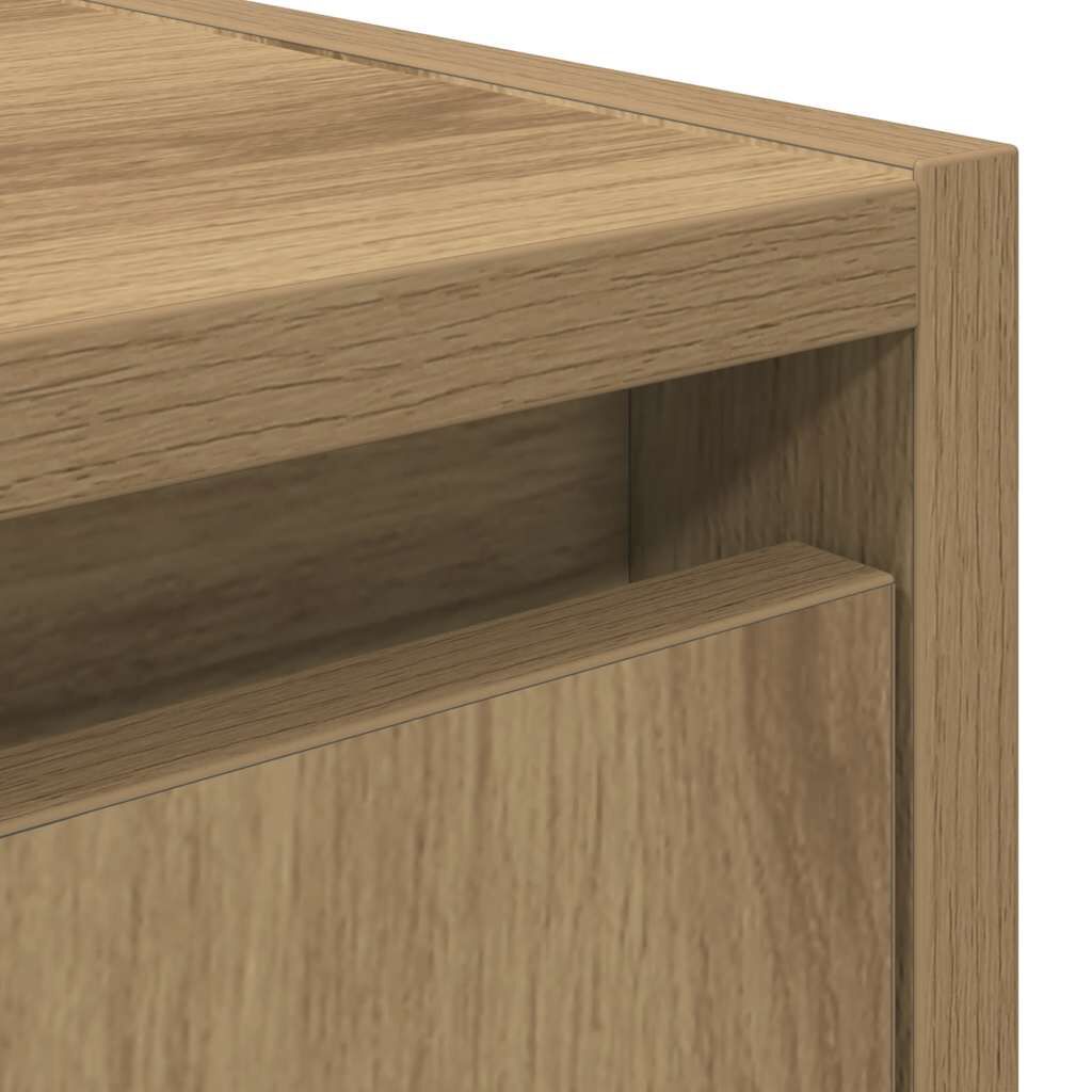 vidaXL Κομοδίνο Επιτοίχιο Αρτισιανή Δρυς 38x34x40 εκ.