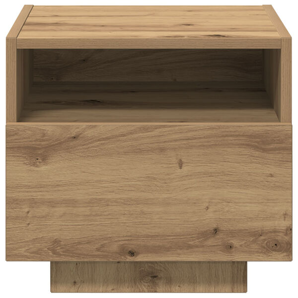 vidaXL Κομοδίνο 2 pcs artisan δρυς 40 x 39 x 37 εκ Επεξεργασμένο ξύλο