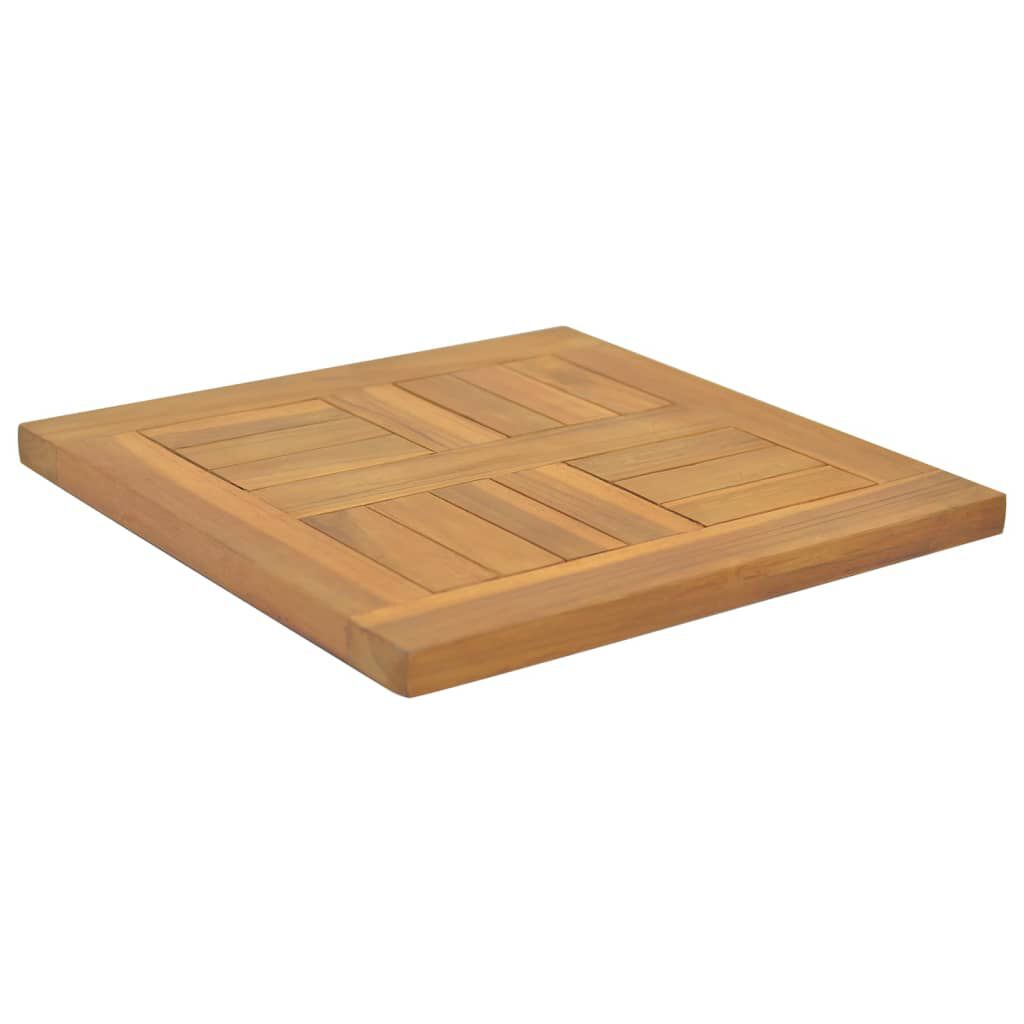 VidaXL Επιφάνεια Τραπεζιού Τετράγωνη 40 x 40 x 2,5 εκ. Μασίφ Ξύλο Teak