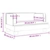 vidaXL Καναπές Παιδικός Καφέ 60 x 40 x 30 εκ. από Βελούδο