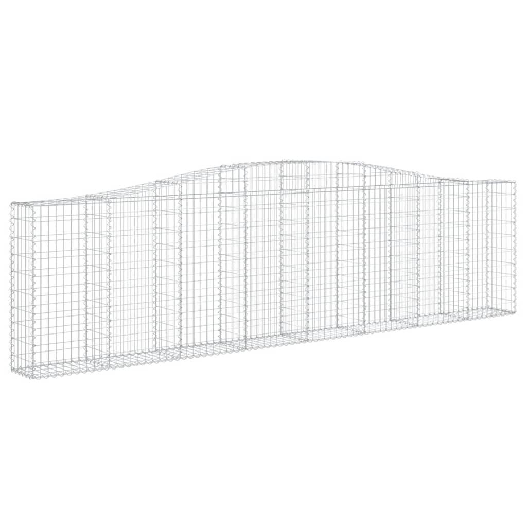 vidaXL Συρματοκιβώτια Τοξωτά 25 τεμ. 400x30x100/120 εκ. Γαλβαν. Ατσάλι