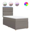 vidaXL &Kappa;&rho;&epsilon;&beta;ά&tau;&iota; Boxspring &mu;&epsilon; &Sigma;&tau;&rho;ώ&mu;&alpha; Taupe 80x200 &epsilon;&kappa;. &Upsilon;&phi;&alpha;&sigma;&mu;ά&tau;&iota;&nu;&omicron;