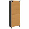 vidaXL Highboard &mu;&epsilon; &sigma;&upsilon;&rho;&tau;ά&rho;&iota; 2 pcs &Mu;&alpha;ύ&rho;&eta; &Omicron;&xi;&upsilon;ά &Epsilon;&pi;&epsilon;&xi;&epsilon;&rho;&gamma;&alpha;&sigma;&mu;έ&nu;&omicron; &xi;ύ&lambda;&omicron;