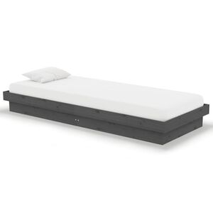 vidaXL &Pi;&lambda;&alpha;ί&sigma;&iota;&omicron; &Kappa;&rho;&epsilon;&beta;&alpha;&tau;&iota;&omicron;ύ &Gamma;&kappa;&rho;&iota; 75 x 190 &epsilon;&kappa;. &alpha;&pi;ό &Mu;&alpha;&sigma;ί&phi; &Xi;ύ&lambda;&omicron; Small Single