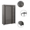 vidaXL Ντουλάπα Αναδιπλούμενη Γκρι 110 x 45 x 175 εκ. Υφασμάτινη