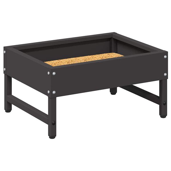 vidaXL Ταΐστρα για Πουλιά Μαύρο 80 x 28 x 13.5 cm