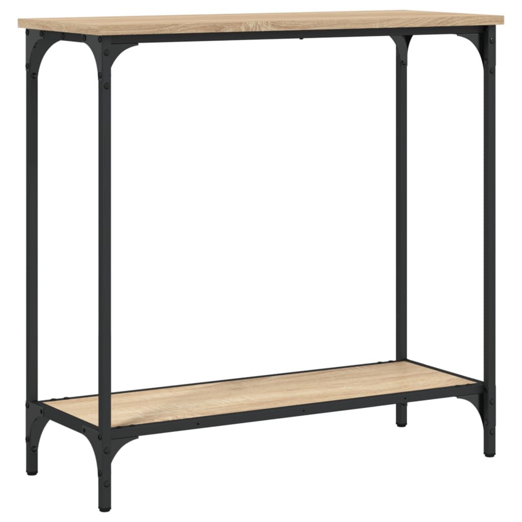 vidaXL Τραπέζι Κονσόλα Sonoma Δρυς 75 x 30,5 x 75 εκ. Επεξεργ. Ξύλο