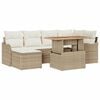 vidaXL &Sigma;&epsilon;&tau; &Kappa;&alpha;&nu;&alpha;&pi;έ &Kappa;ή&pi;&omicron;&upsilon; &mu;&epsilon; &mu;&alpha;&xi;&iota;&lambda;ά&rho;&iota; 7 pcs &mu;&pi;&epsilon;&zeta; &kappa;&alpha;&iota; &kappa;&rho;&epsilon;&mu;