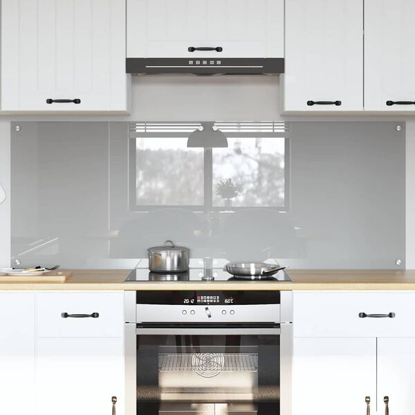 vidaXL Πίσω Πάνελ Κουζίνας 2 pcs Ανοιχτό γκρι 80 x 60 cm