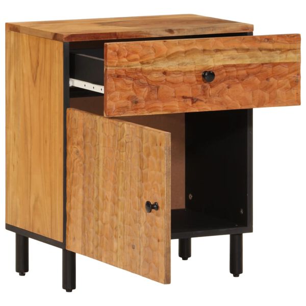 vidaXL Κομοδίνο 50 x 33 x 60 εκ. από Μασίφ Ξύλο Ακακίας