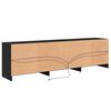 vidaXL Ντουλάπι TV Μαύρο 182 x 34 x 50 εκ